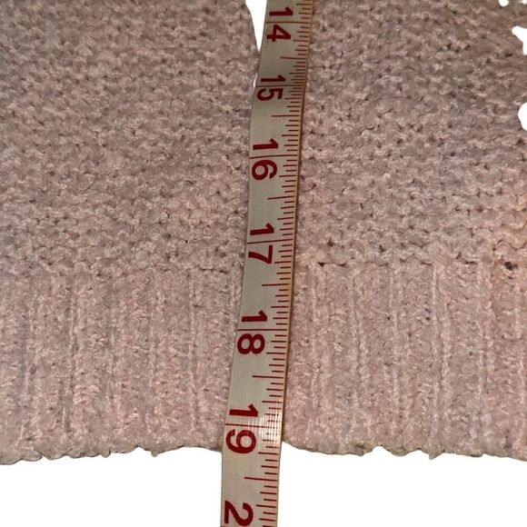 Divided By H&M Beige Knitted Long Sleeve Pullover Cropped Sweater Ladies Small - Picture 9 of 9